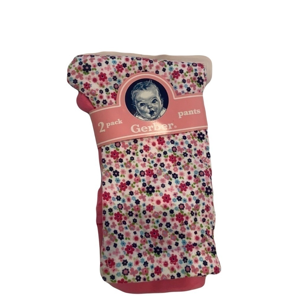 Gerber 2 pack leggings for baby girl , 3-9 months‎